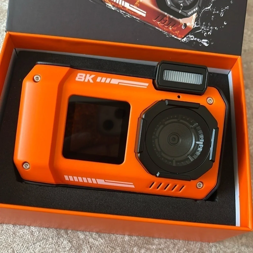 Brand New 8K UHD 70MP Digital Camera 32GB Card Waterproof Underwater